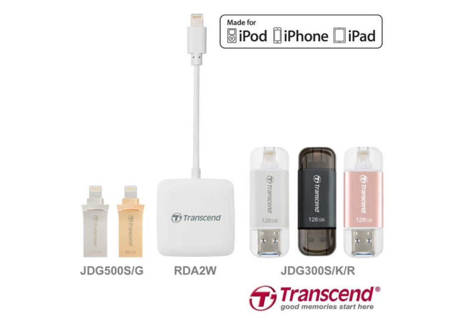 Transcend launches Lightning range of storage for iOS devices