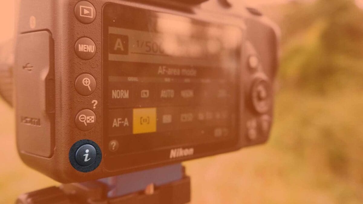 How to set the Nikon D3400 focus mode