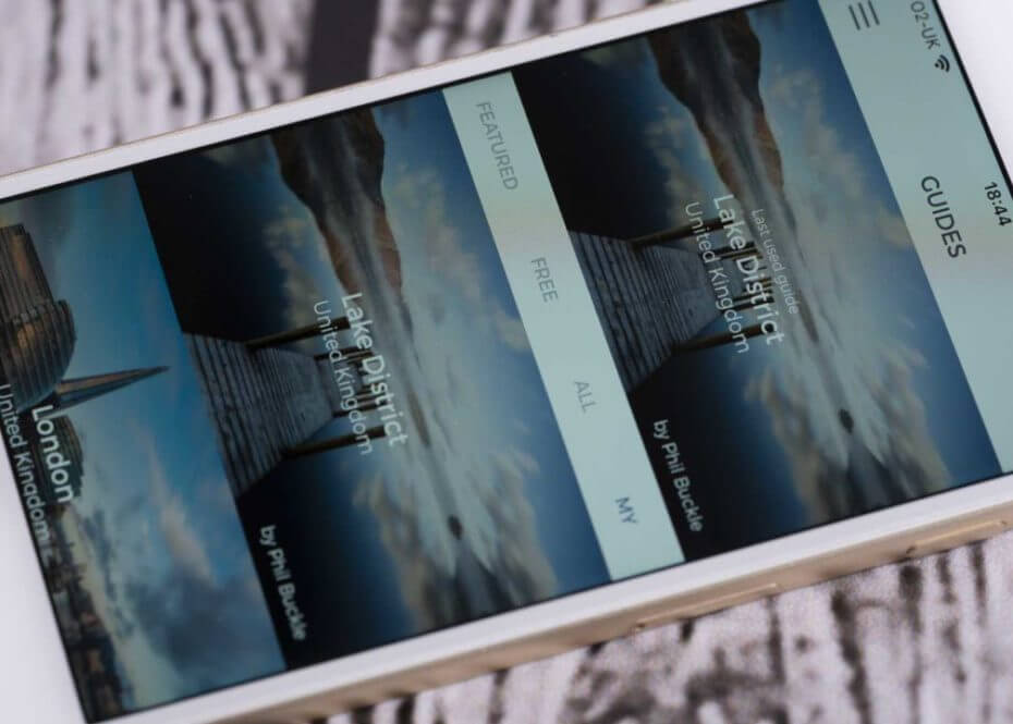 Snapp Guides Review: App interface