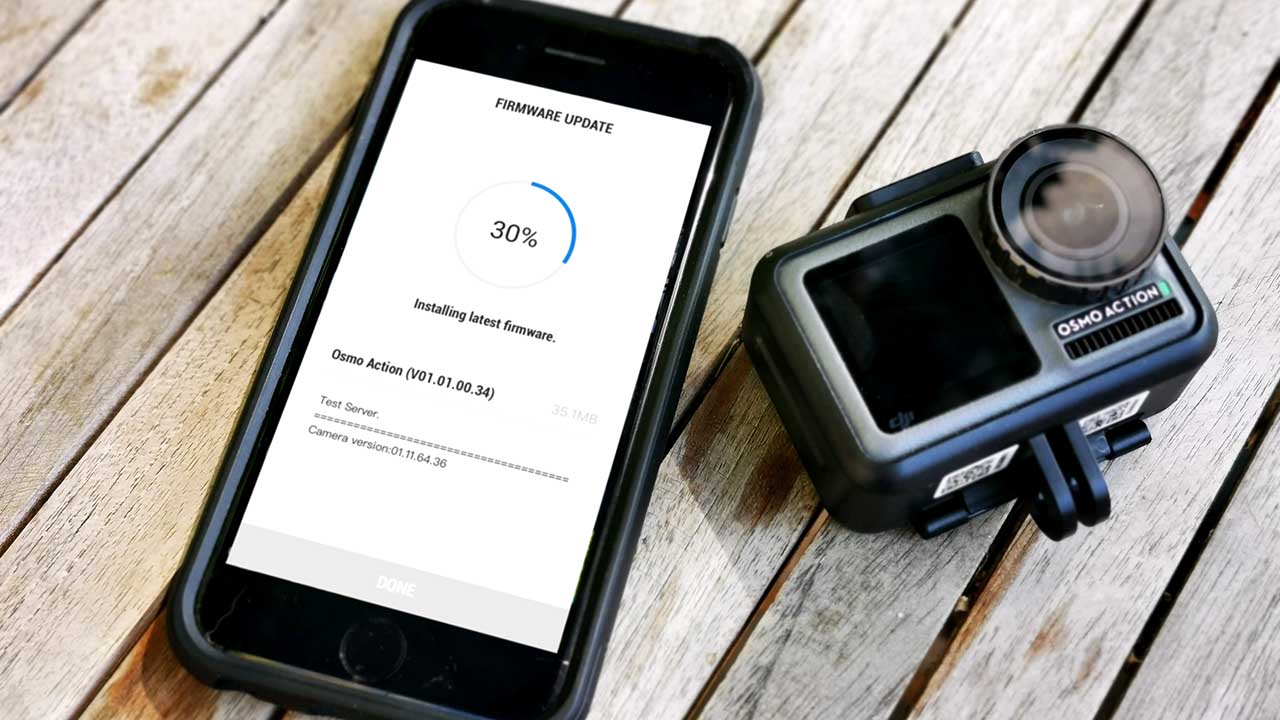 update osmo action firmware