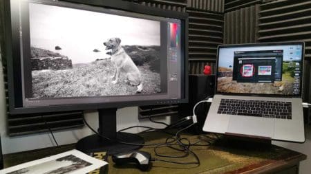 Colour management for black and white