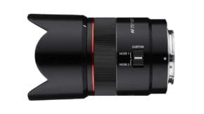 Samyang announces AF 75mm f/1.8 FE lens