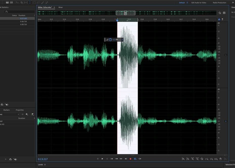 How to clean-up audio with Adobe Audition